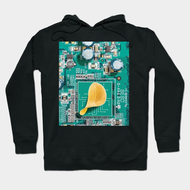 Computer Chip Hoodie by Random Galaxy